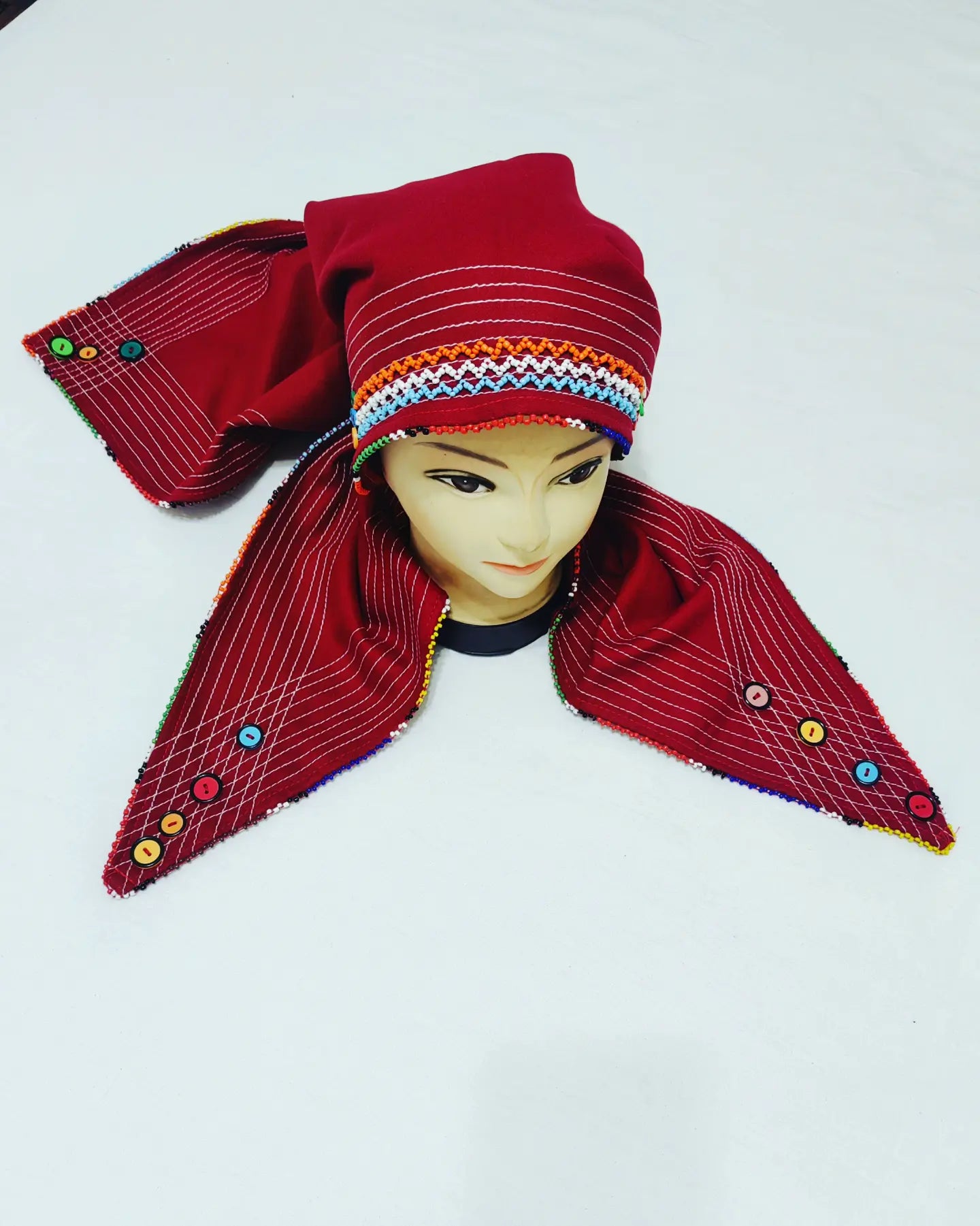 Beaded Triangle Doek