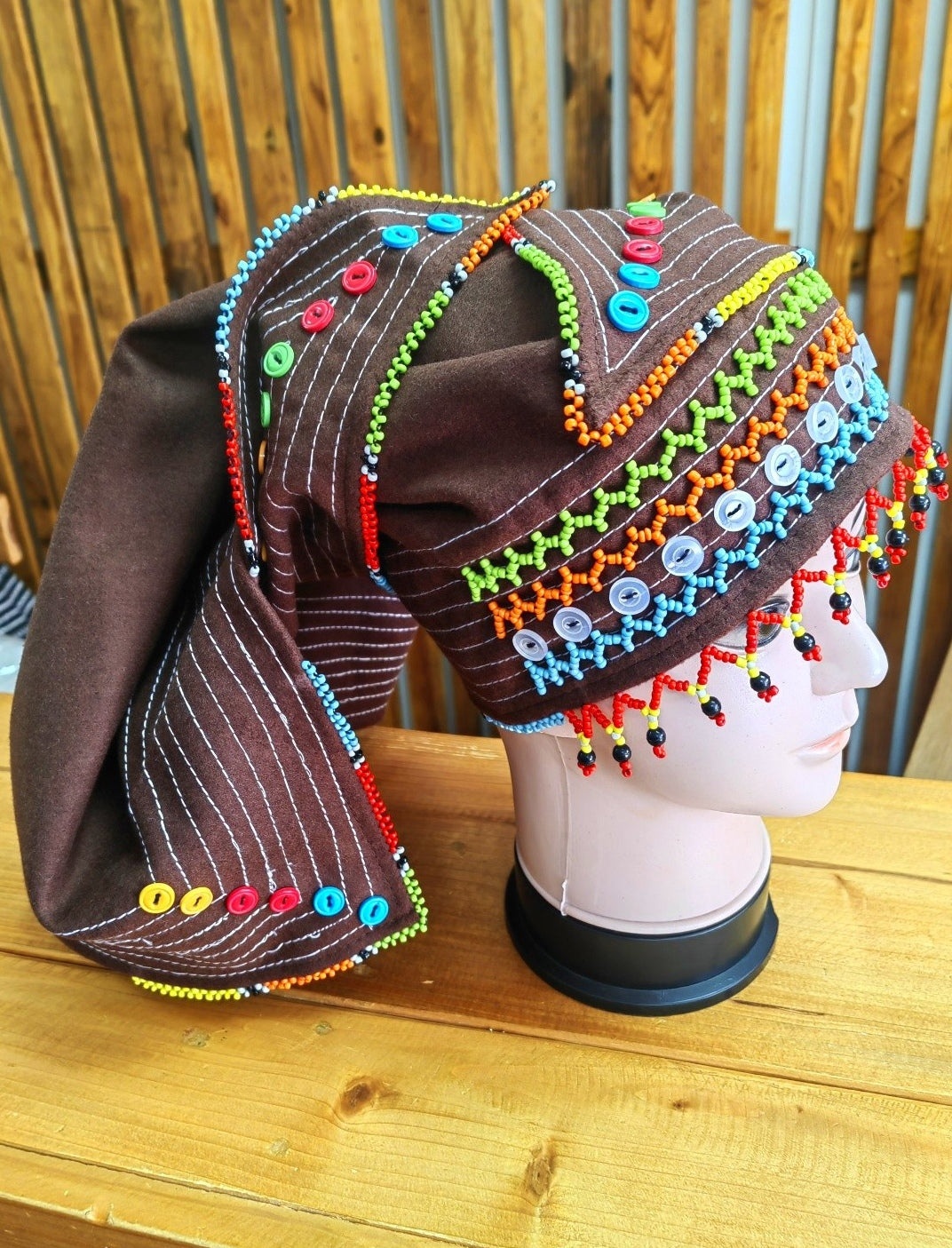 Amayakaza Triangle Beaded Doek