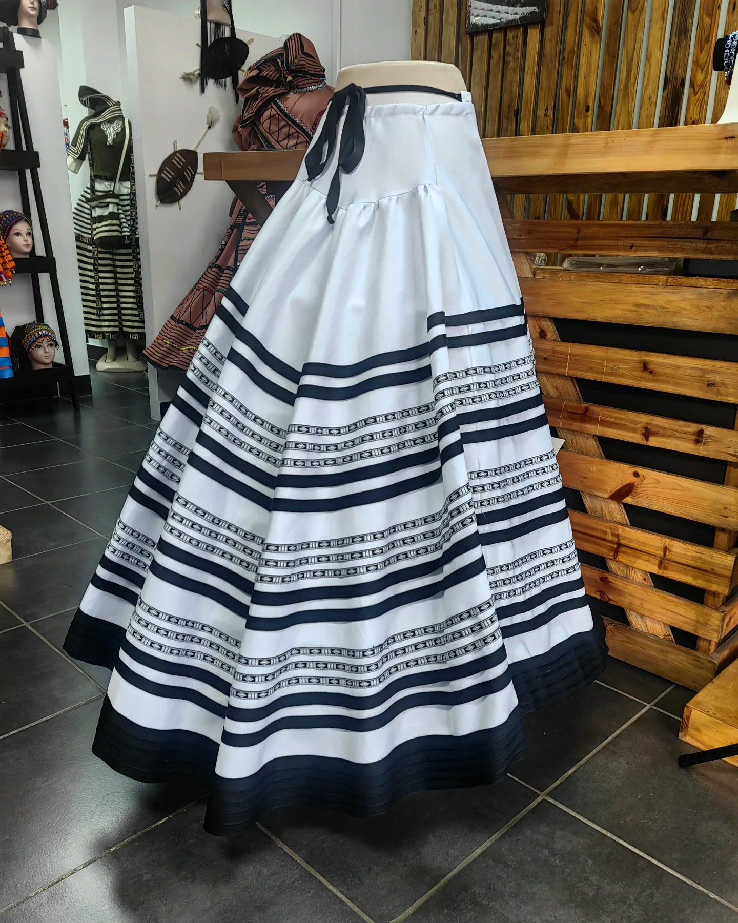 Plitted Wraparound Skirt