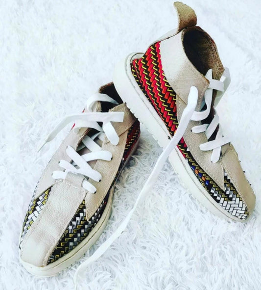 African Print & Leather