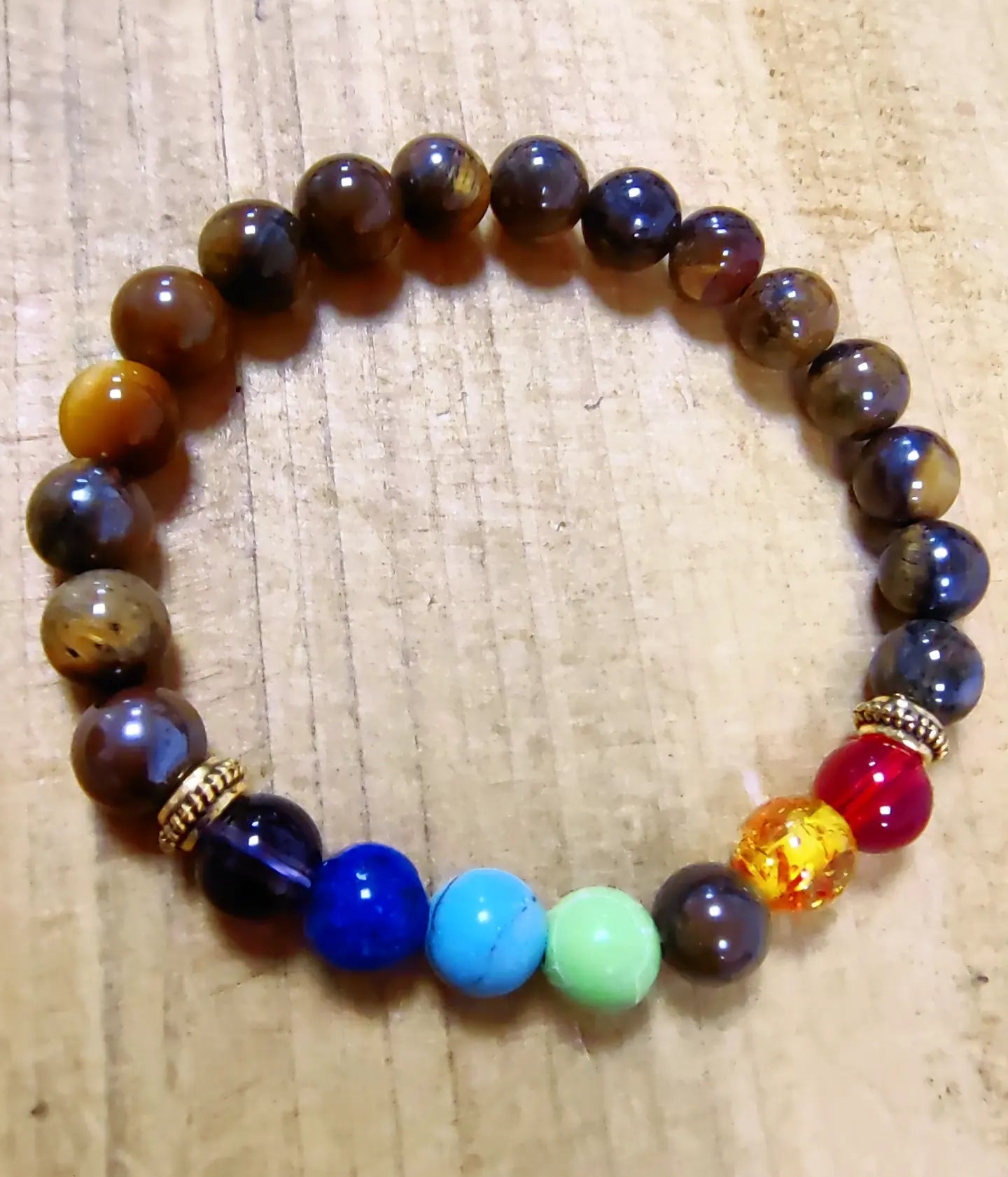 Tiger's Eye Chakra bracelet