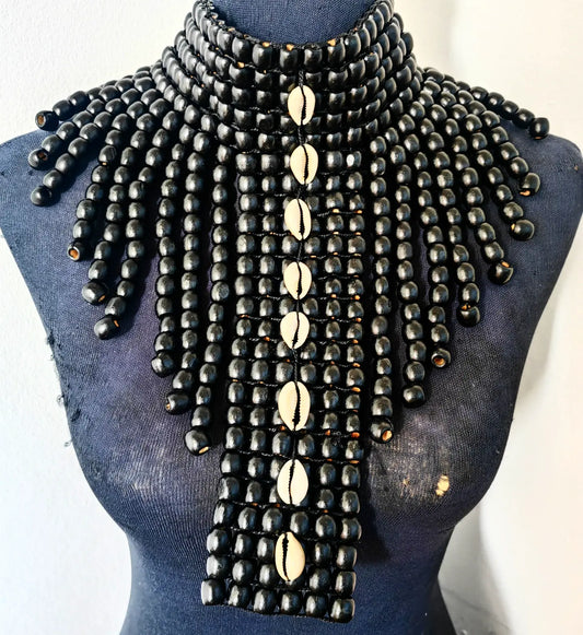 Beaded Tie with shells