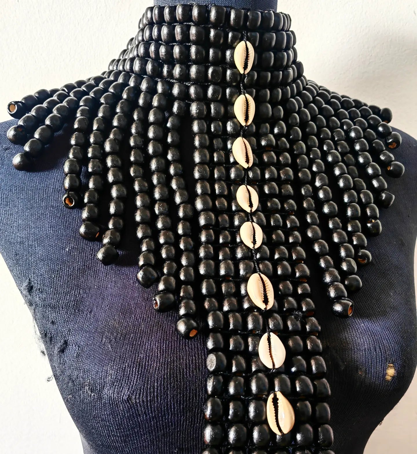 Beaded Tie with shells