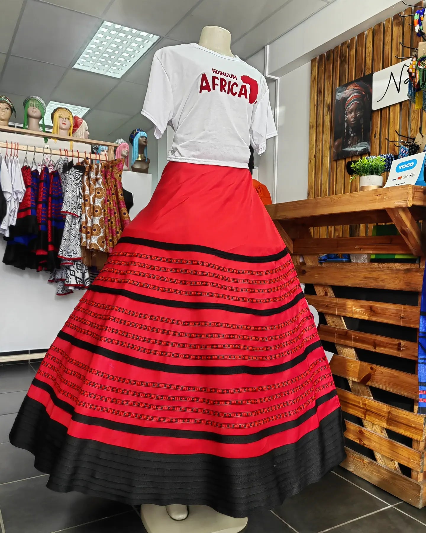 Plitted Wraparound Skirt