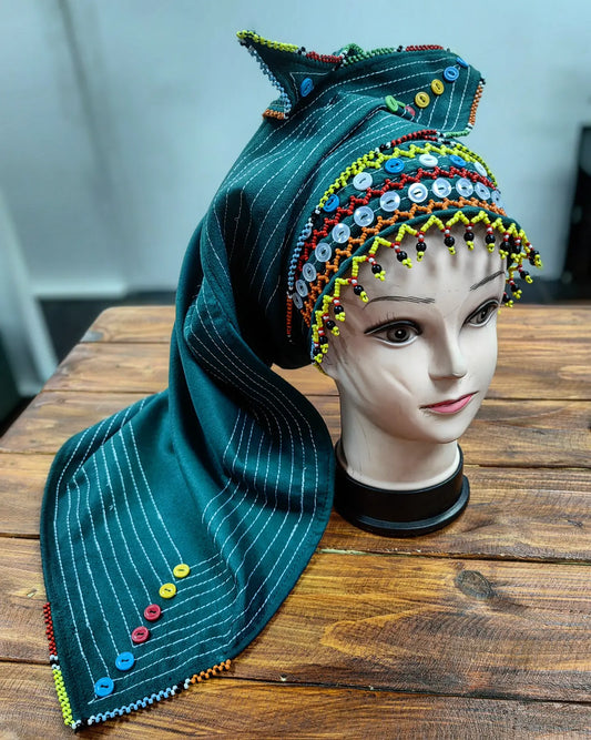 Amayakaza Triangle Beaded Doek