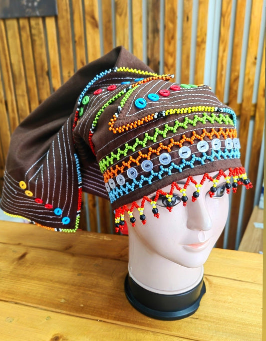 Amayakaza Triangle Beaded Doek