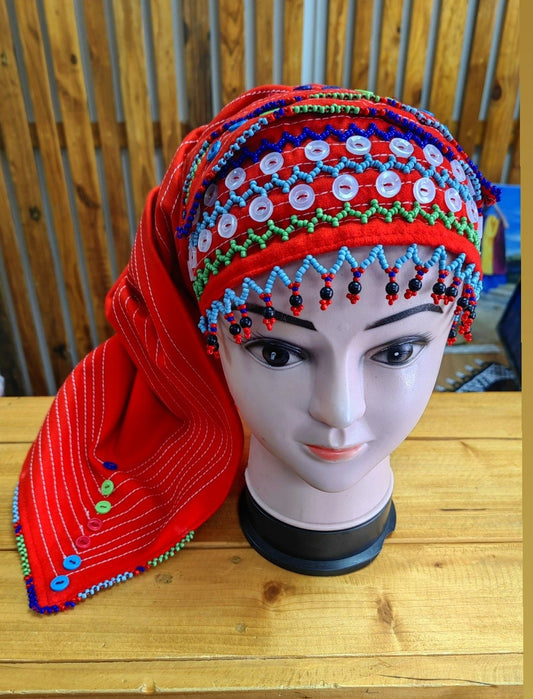 Amayakaza Triangle Beaded Doek