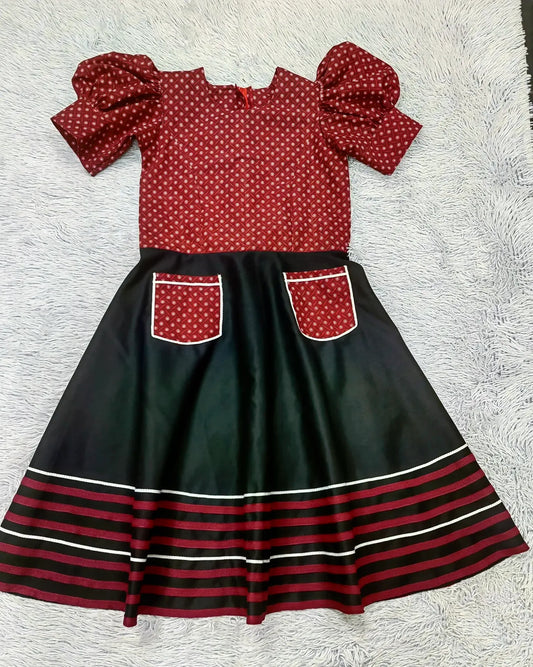 Sishweshwe Cotton Dress