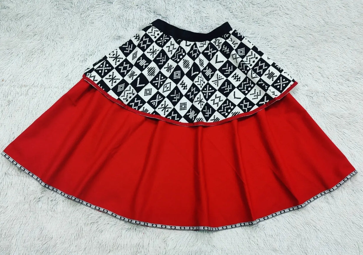 Two-Step Canvas Skirt