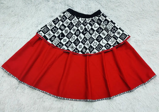 Two-Step Canvas Skirt