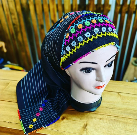 Triangle beaded doek