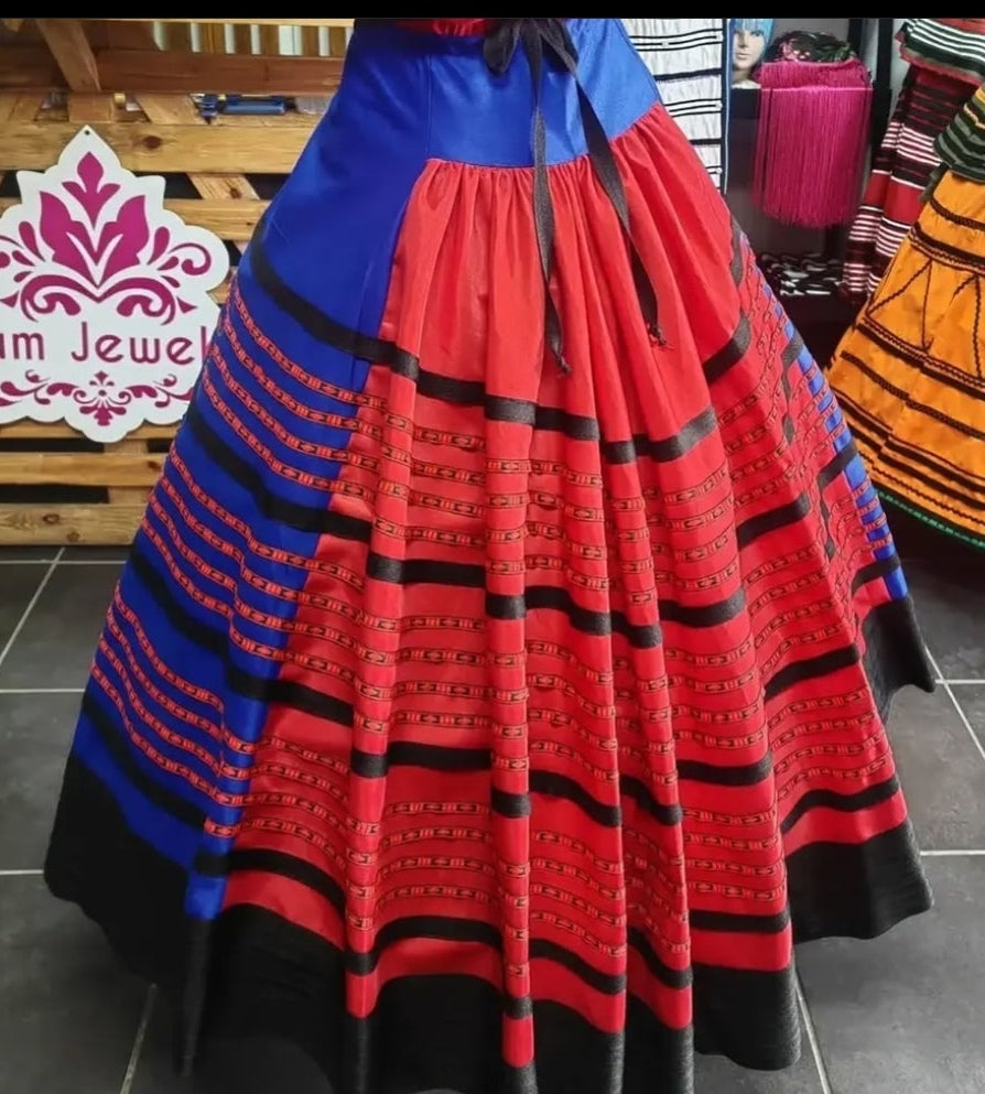Plitted Wraparound Skirt