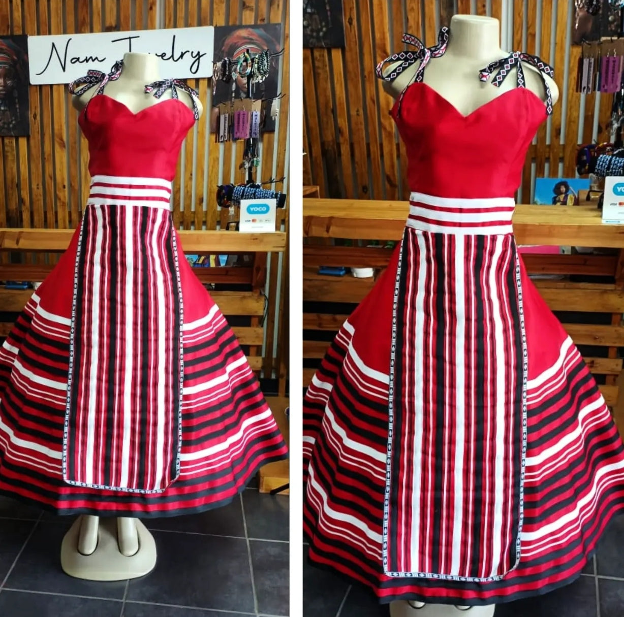 Flare dress with pockets