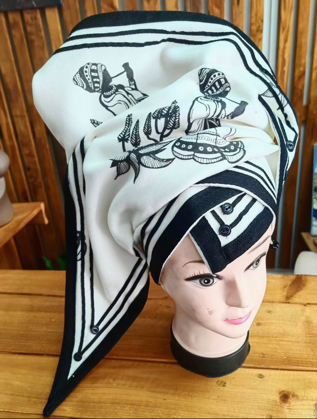 Triangle printed doek