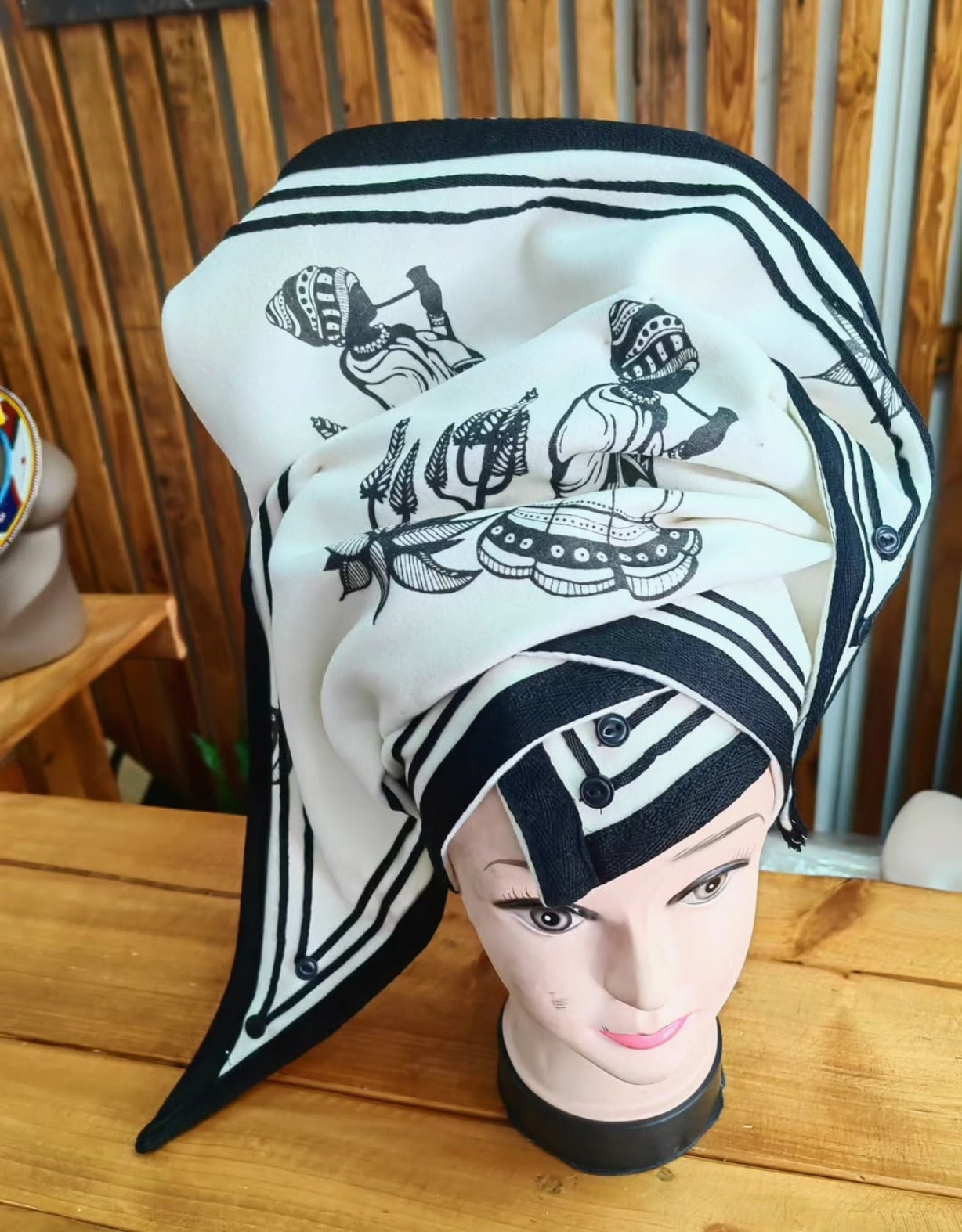 Triangle printed doek