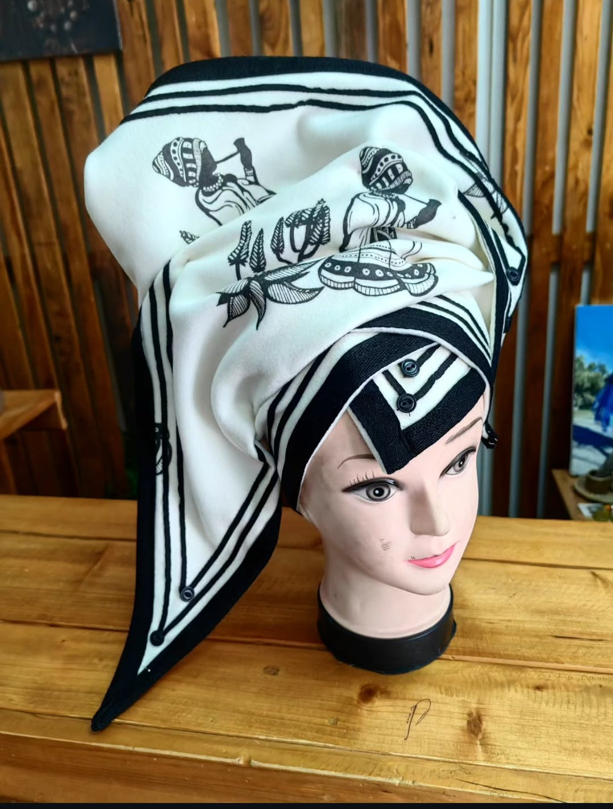 Triangle printed doek