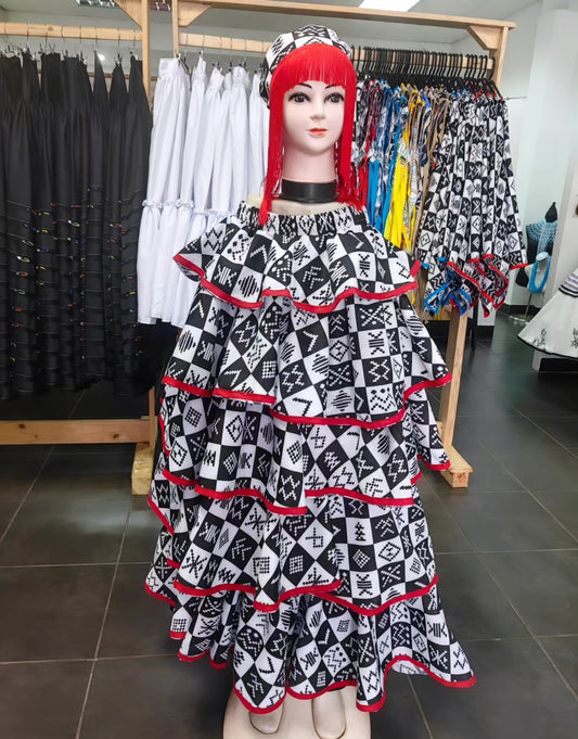 Layered Ruffled Skirt