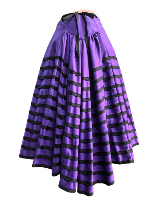 Pleated Wraparound Skirt