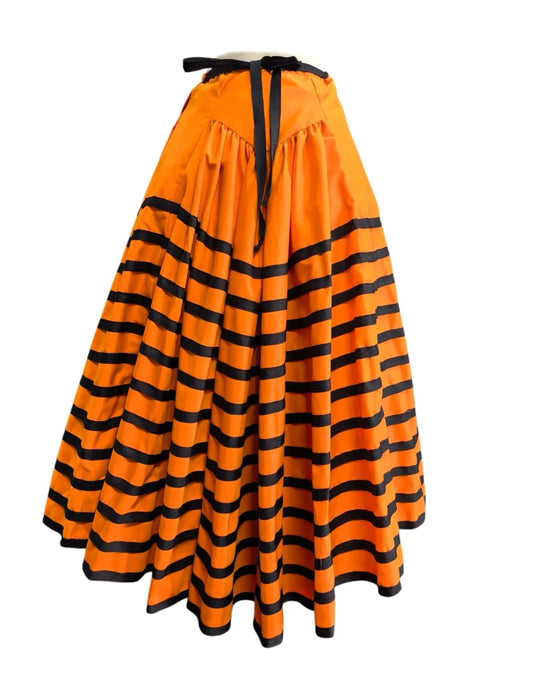 Pleated Wraparound Skirt