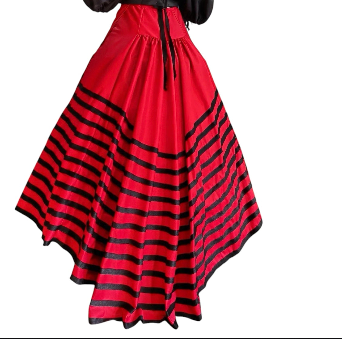 Pleated Wraparound Skirt