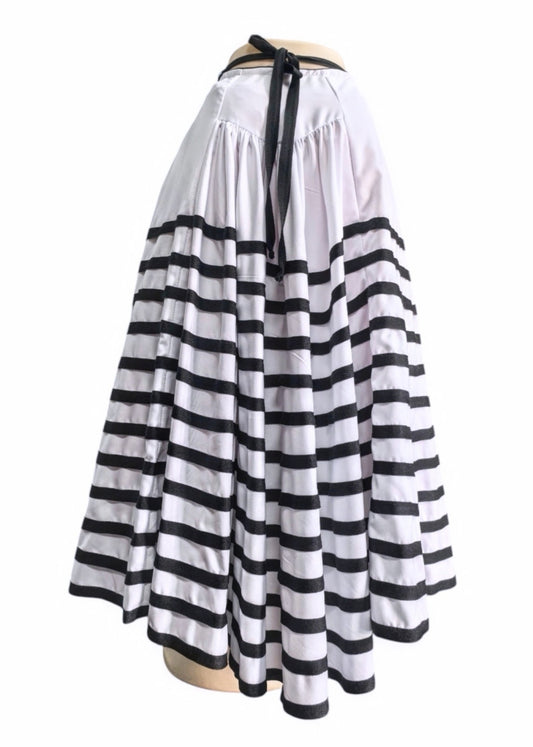 Pleated Wraparound Skirt