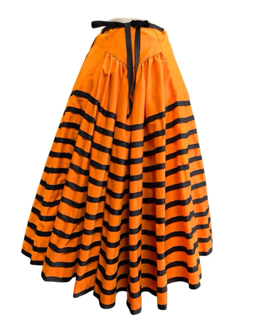 Pleated Wraparound Skirt