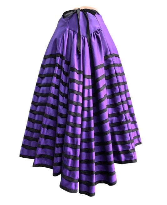 Pleated Wrap Skirt