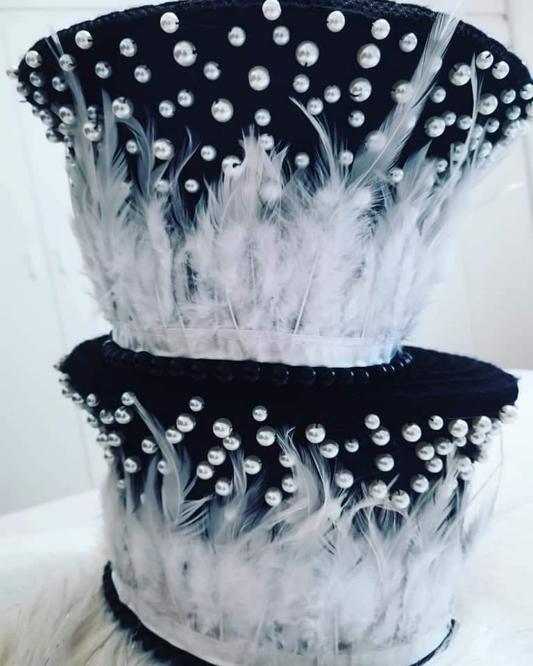 Feathers & Pearls Hat